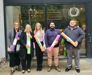 yoga mat donation to Family Centers
