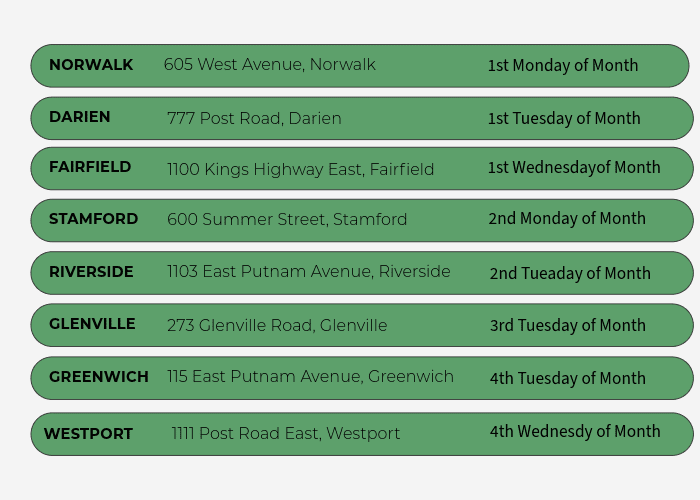 SBA Days Monthly Schedule