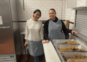 Bank volunteers at the Pacific House Shelter