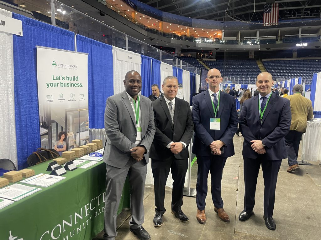 Connecticut Community Bank employees attending Bridgeport Region Business Council's Small Business Expo.