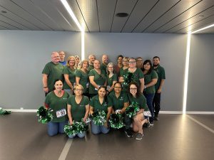 Employees participating in the Homes for the Brave Step Up Challenge