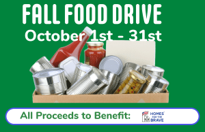 invite to donate to the 2025 food drive during the month of october